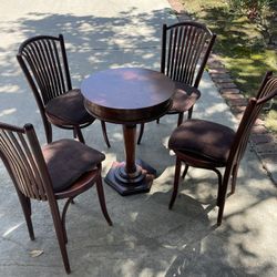 Antique Brentwood Cafe Bistro And  Chess Table