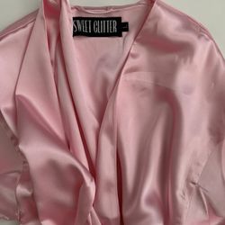 Sweet Glitter Silk Robe 👘 