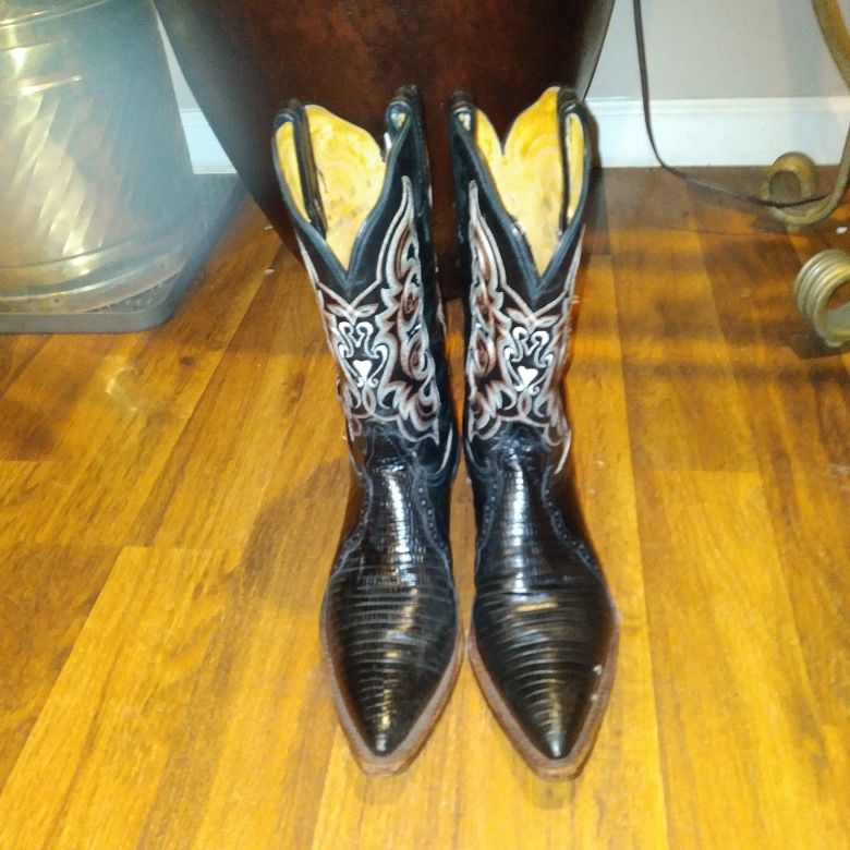 Tony Lomas Western Boots leather And Skin Sz10 for Sale in Charlotte NC OfferUp