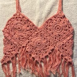 Handmade Small Fringe Tank