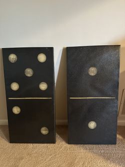 Dominos Wall Paintings (set Of 2)