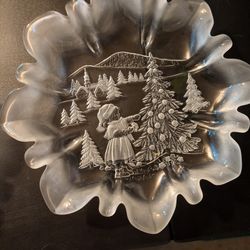 Two Mikasa Christmas Plates