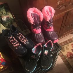 Girls Boots And Tennis Shoes