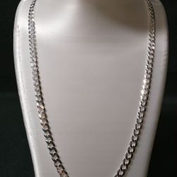 ​Classic 5.3mm Cuban Link Chain Necklace | Solid .925 Sterling Silver | 22 Inch