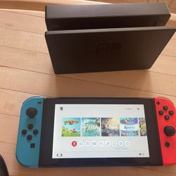 Nintendo Switch OG With 3 Games, Mario Headset And Controller And Lots Of Accessories 