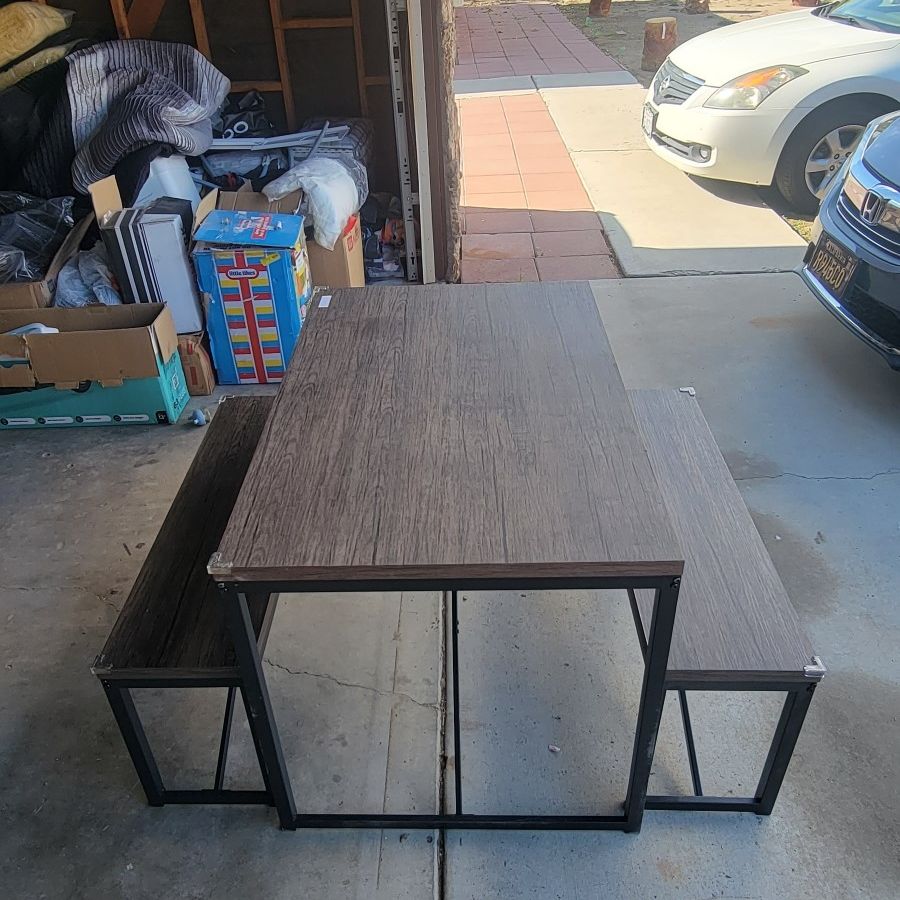 3 Piece Bench Dining Table 