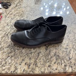 Abound Black Leather oxfords Size 9