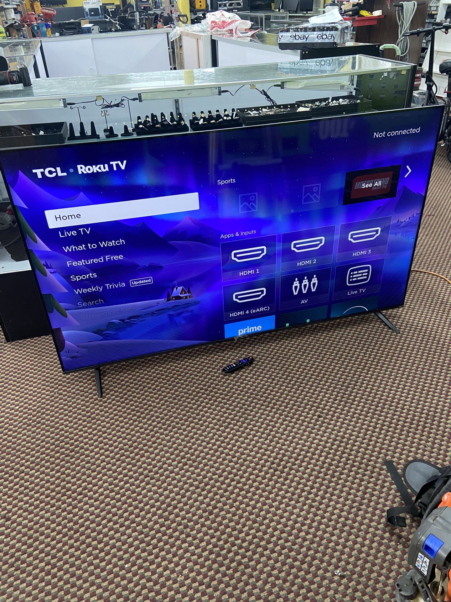 65” TCL Roku Smart TV