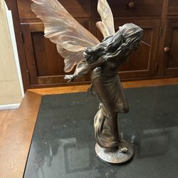 Replica Bronze Fairy Statue With Resin Wings