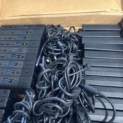 Lot of 9 Dell WD19TBS Thunderbolt 3 USB-C DisplayPort Docking Station 
