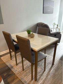 Table and 3 chairs