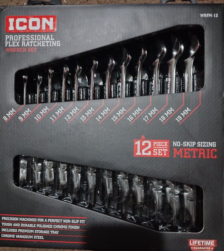 Icon Ratchet Wrench Set 