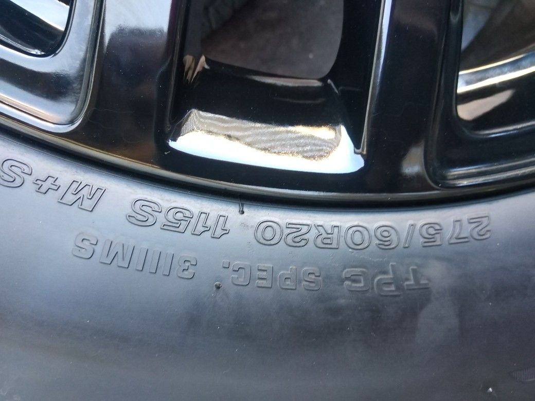 2021 NEW OEM CHEVY TIRES AND WHEELS GMC SIERRA AT4 R 20 TIRES NEW BRIDGESTONE DOT 0521 $1399 FIRMES