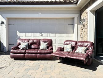 Man Cave Leather Sectional 