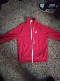 Red Nike sweater Medium