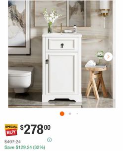 Bathroom Vanity with Sink 20” Wide - New