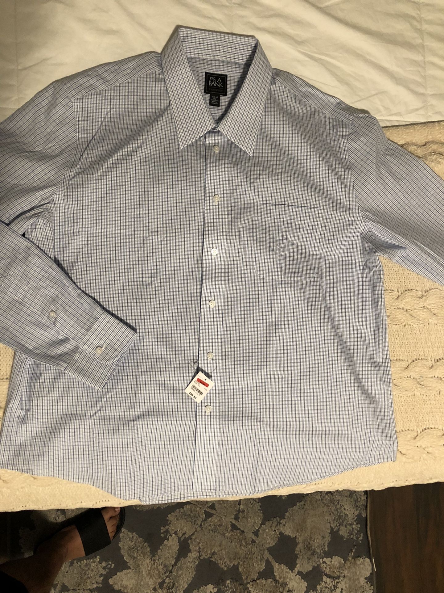 JOS A Banks Traveler Dress Shirt XXL