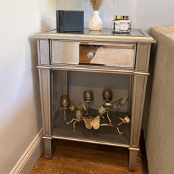 Pier One Mirrored End Table 
