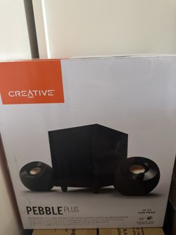 CREATIVE® PEBBLEPLUS MODERN 2.1 USB DESKTOP SPEAKERS WITH SUBWOOFER