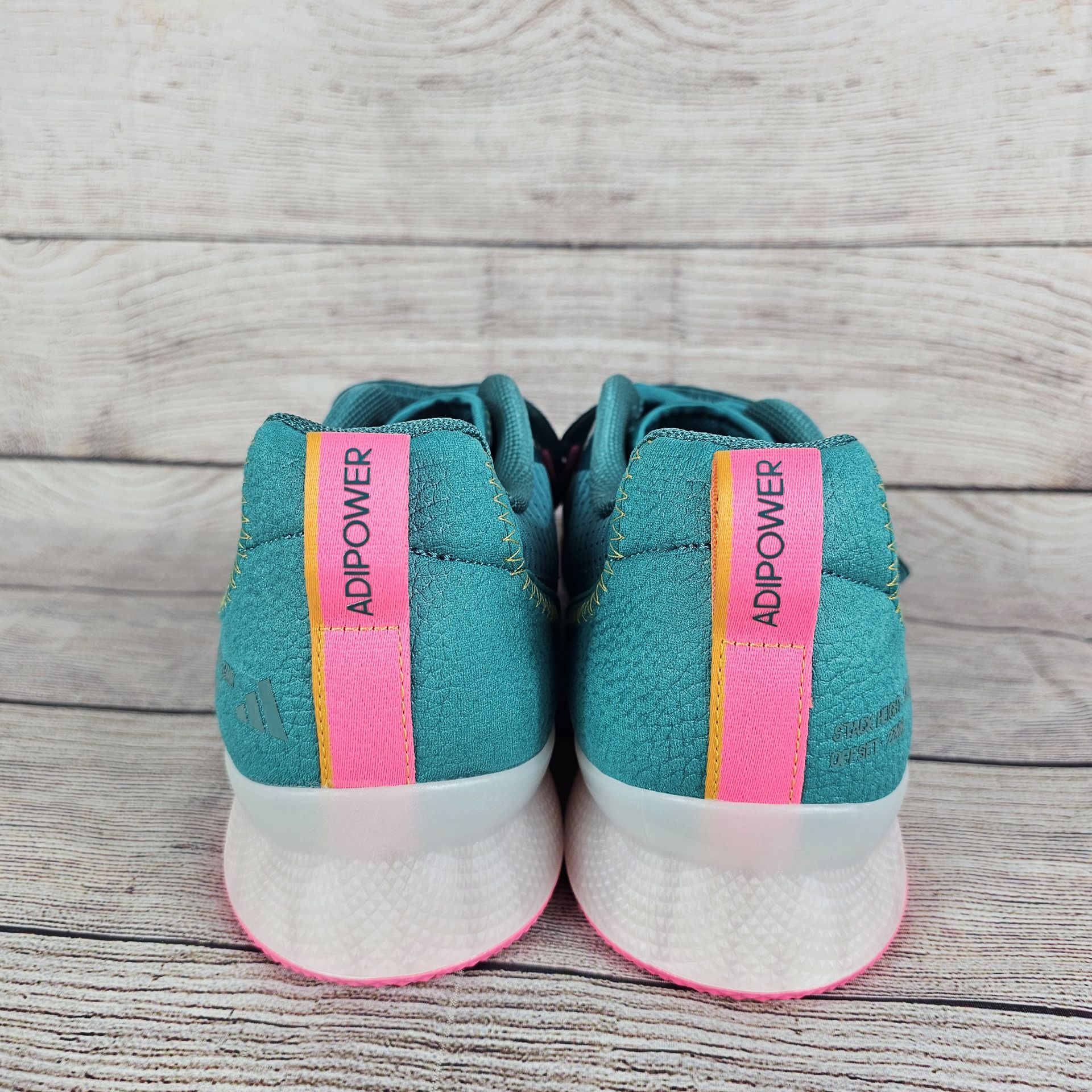 Adidas Adipower Weightlifting 3 Shoes Mens Size 6 Teal Pink JP9871 adidas Men main image 2
