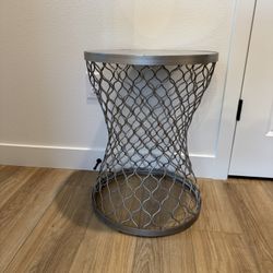 Metal End Table Mirror Top