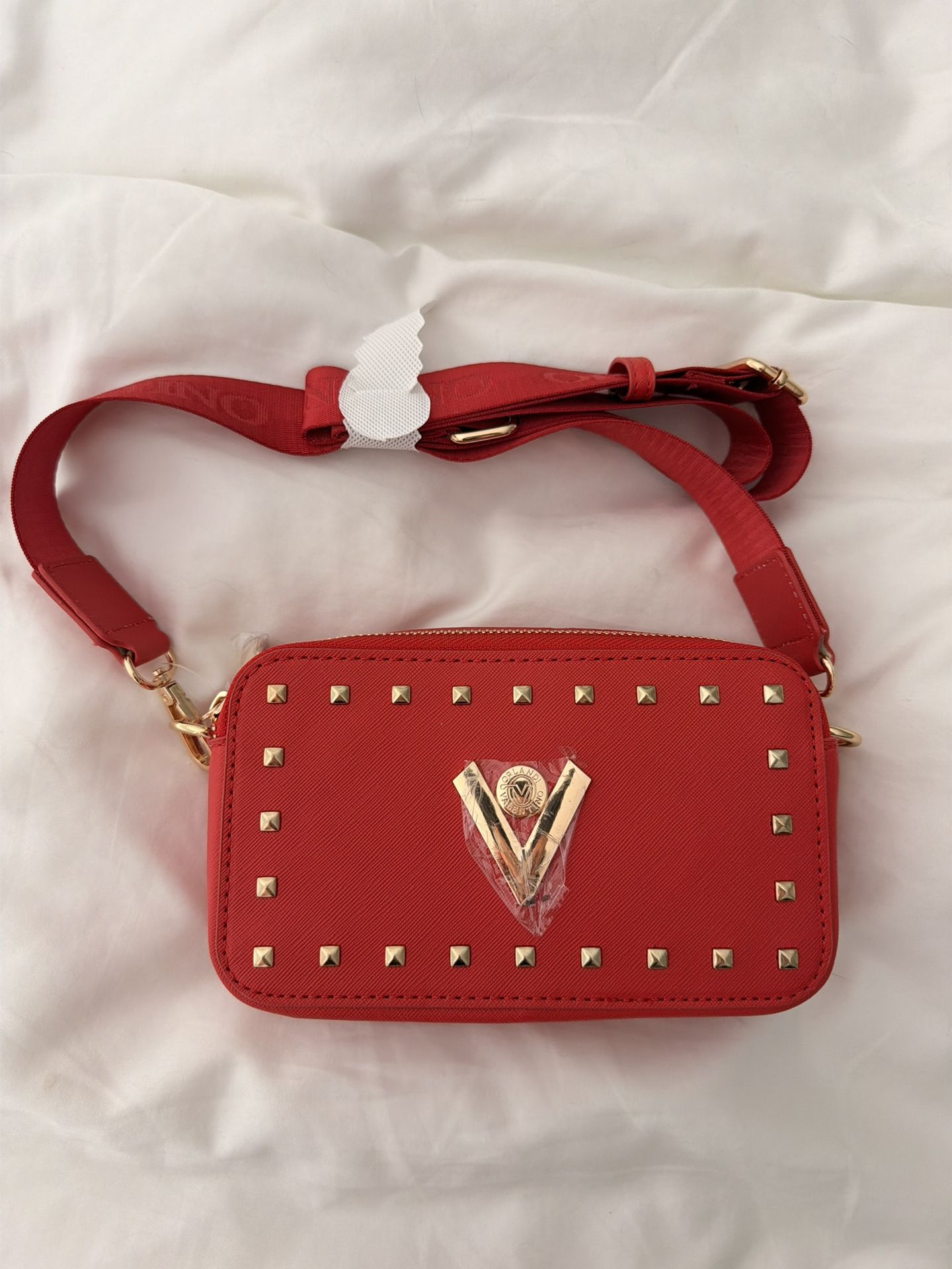 Orlandi Valentino Red Camera Bag