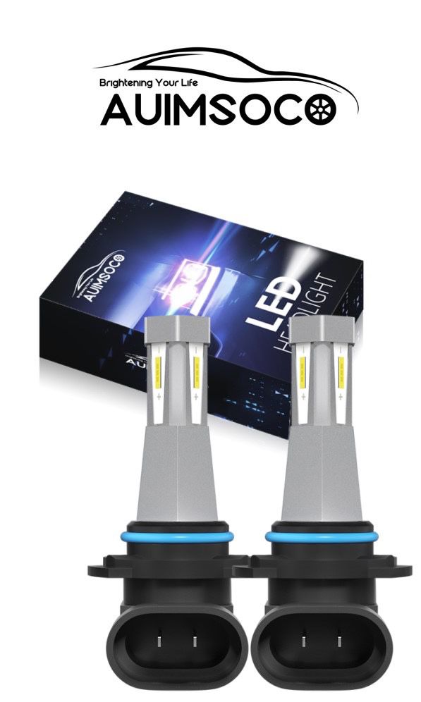LED Headlight bulbs 6000k Color Xenon White type AUIMSOCO 9005 HB3 