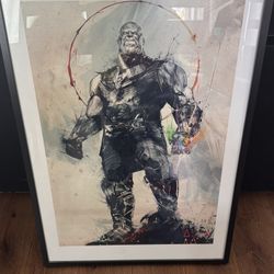 Thanos Poster Framed 
