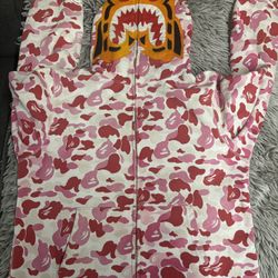 pink bape colorful hoodie