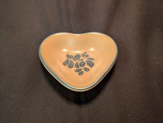 Pfaltzgraf Folk Art Heart Shaped Tea Bag Holder/Small Dish 