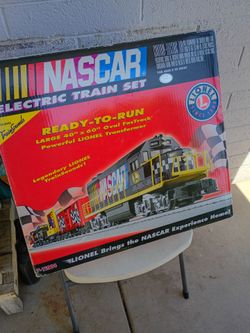 Lionel NASCAR electric train set new in the box missing transformer no offers no trade 75th Ave Indian School serious buyers only please