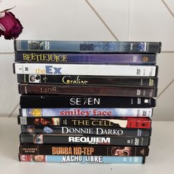 DVD Lot of 12 — Cult Classics & Horror | Donnie Darko, Beetlejuice, Se7en + More
