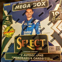 2025 Panini Select NASCAR Racing Mega Box New Factory Sealed 