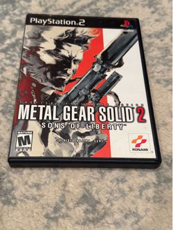 Metal Gear Solid 2: Sons of Liberty (Sony PlayStation 2, 2001) PS2 Black Label CIB