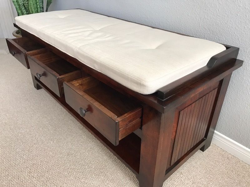 Crate & Barrel Kavari storage/entry bench