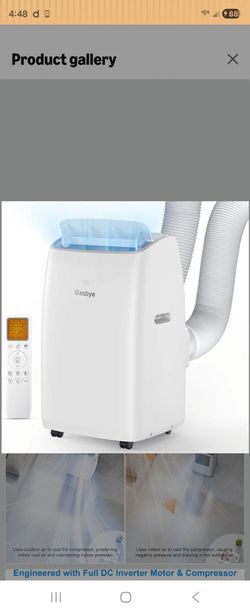 Brand new ✅️ Gasbye Dual Hose Portable Air Conditioner, [2026 Upgraded] Full DC Inverter Compressor, Energy-Saving 13.6 CEER, Low Noise (45dB), Cools 