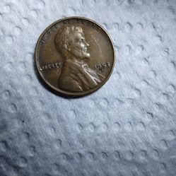1953 S One Cent Penny 