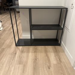 Black table entrance