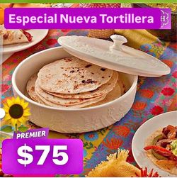 Especial  $75.00 Tortillera Elegante Línea Wildflower Especial $75.00 Princess House Ventas Finales