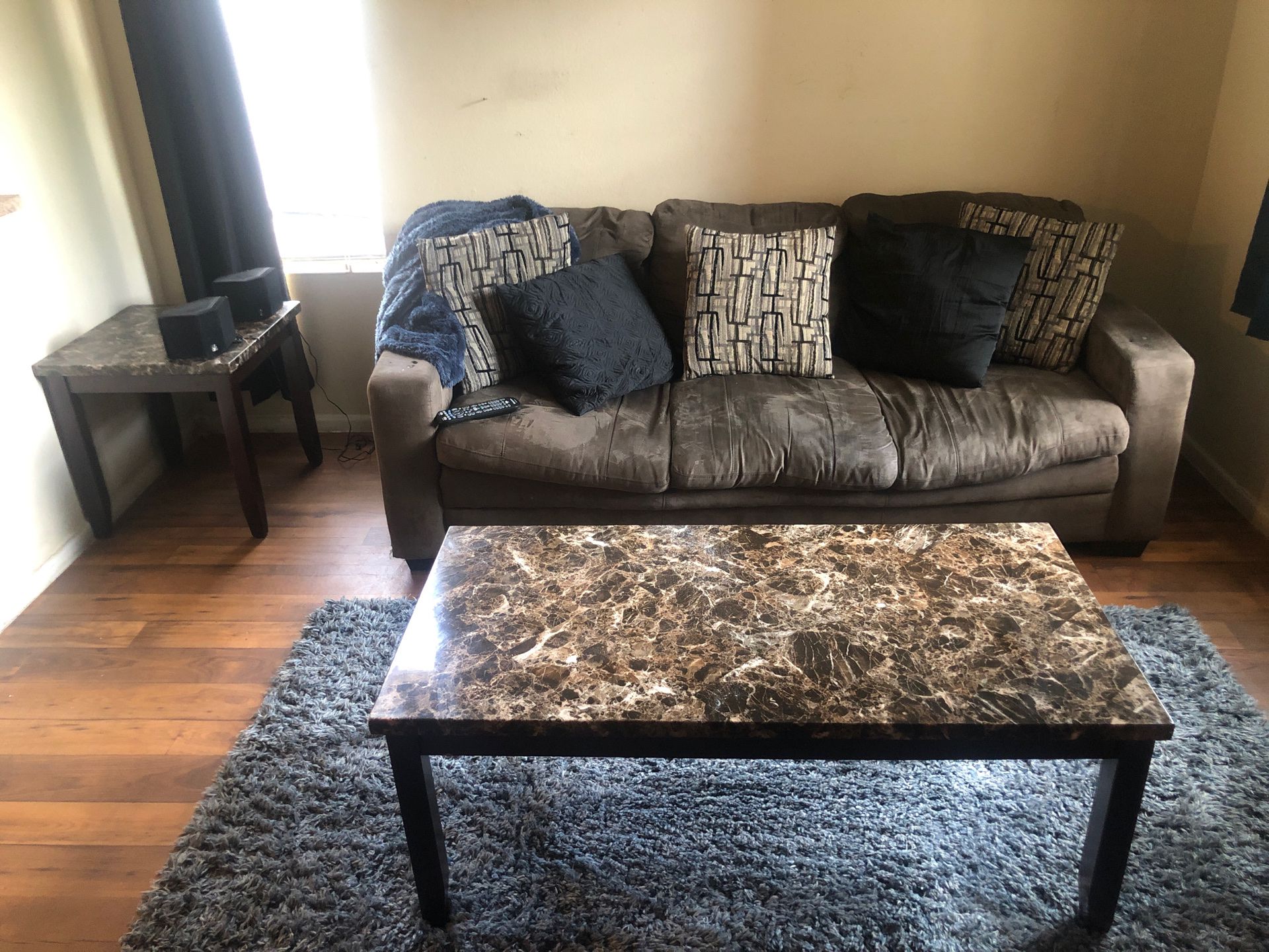 COUCH , COFFEE TABLE, END Table for low offer must go! 150 or Best offer
