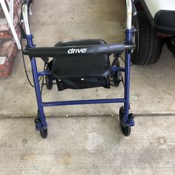 DRIVE Walker With Wheels And Seat