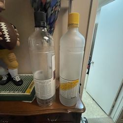 Kettle One Display Bottles, Glass Empty No Alcohol