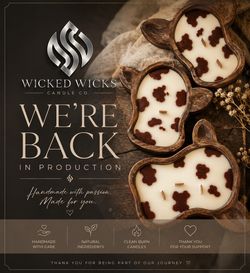 Cow print candles