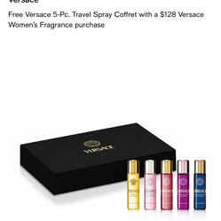 5 piece Versace Women’s Travel Spray…….