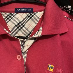 WOMAN BURBERRY PINK SHIRT XXL