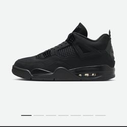 Jordan 4 Black Cat 2025 Size 10.5