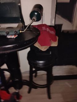 Bar type table,blac, used $122.50
