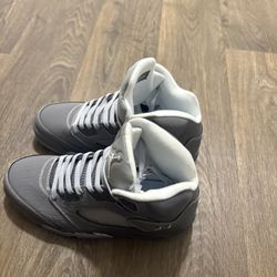 Jordan Gray Wolf 5s, Size 9, Fits 9.5. 10