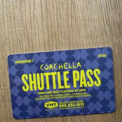 Coachella Weekend 1 Shuttle Pass 