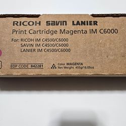 Ricoh Savin Lanier Magenta Print Cartridge IM C6000 / IM C4500